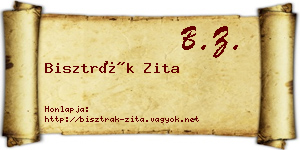 Bisztrák Zita névjegykártya